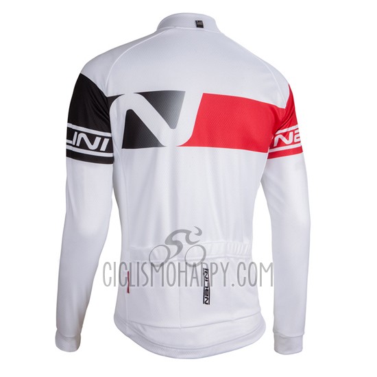 Nalini Cycling Jersey Bib Tight 2016 Men Long Sleeve Red and White