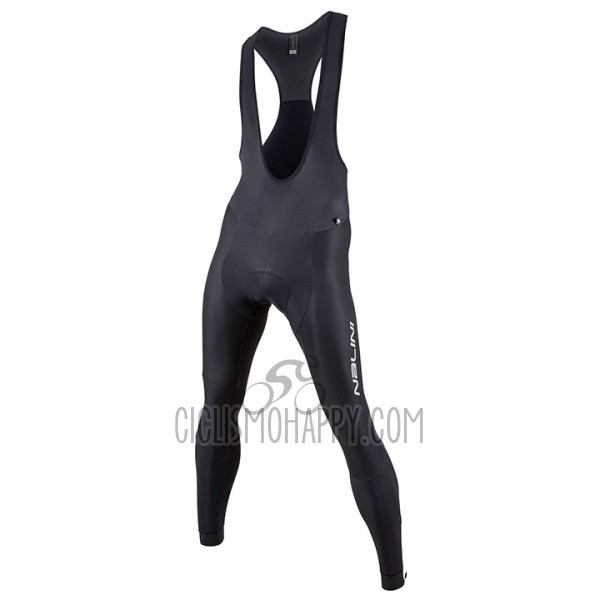 Nalini Cycling Jersey Bib Tight 2017 Men Long Sleeve Black and Gray
