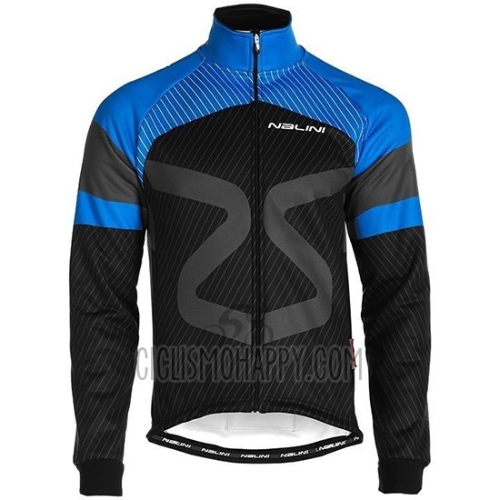 Nalini Cycling Jersey Bib Tight 2019 Men Long Sleeve Black Blue