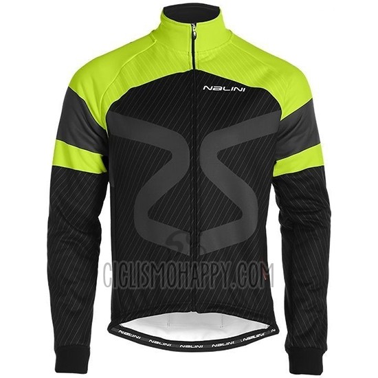 Nalini Cycling Jersey Bib Tight 2019 Men Long Sleeve Black Green