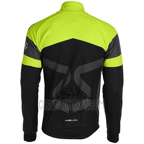Nalini Cycling Jersey Bib Tight 2019 Men Long Sleeve Black Green