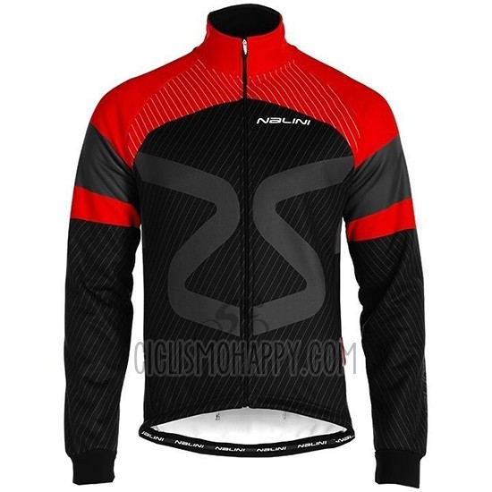 Nalini Cycling Jersey Bib Tight 2019 Men Long Sleeve Black Red