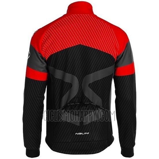 Nalini Cycling Jersey Bib Tight 2019 Men Long Sleeve Black Red