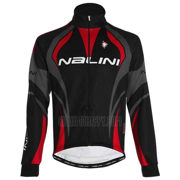 Nalini Cycling Jersey Bib Tight 2020 Men Long Sleeve Black Gray Red
