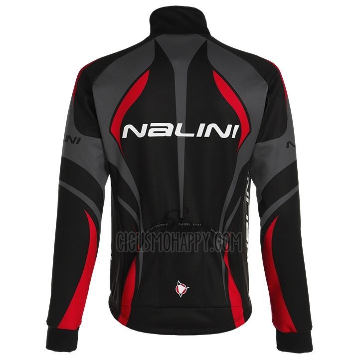 Nalini Cycling Jersey Bib Tight 2020 Men Long Sleeve Black Gray Red