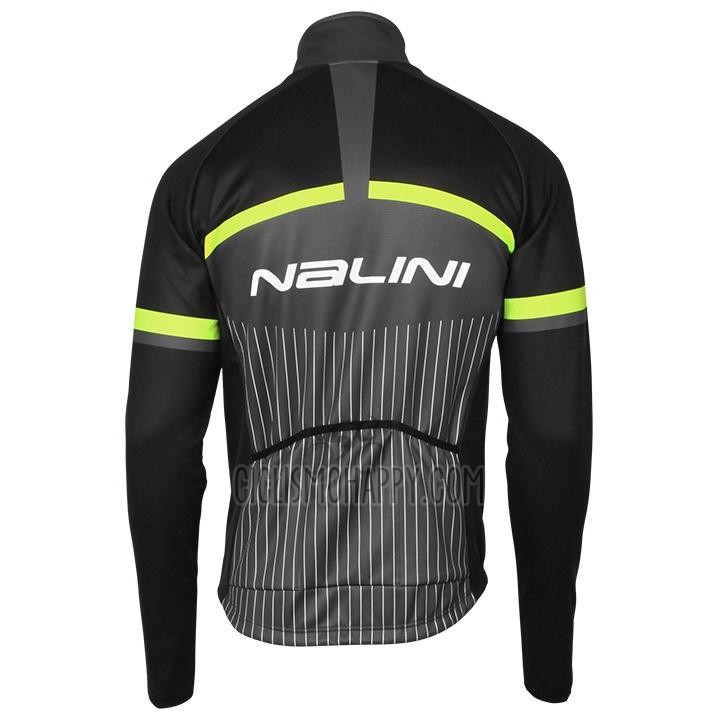 Nalini Cycling Jersey Bib Tight 2020 Men Long Sleeve Black Gray Yellow
