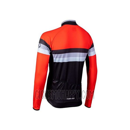 Nalini Cycling Jersey Bib Tight 2020 Men Long Sleeve Black Orange