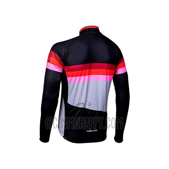 Nalini Cycling Jersey Bib Tight 2020 Men Long Sleeve Black Red