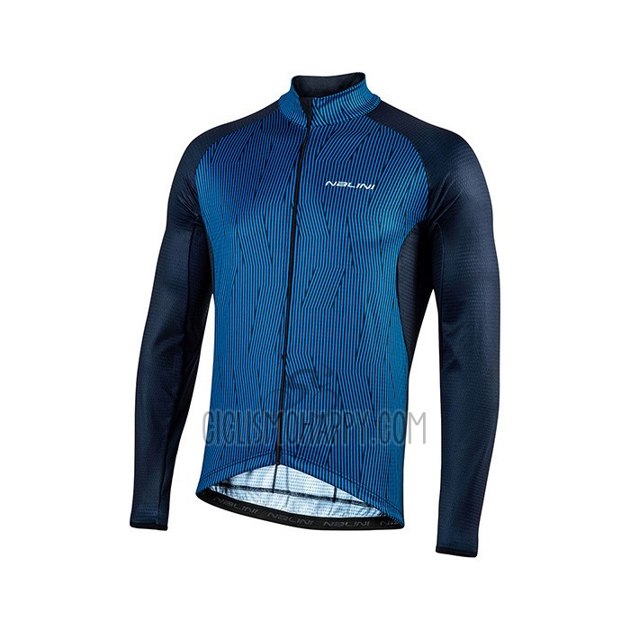 Nalini Cycling Jersey Bib Tight 2021 Men Long Sleeve Blue