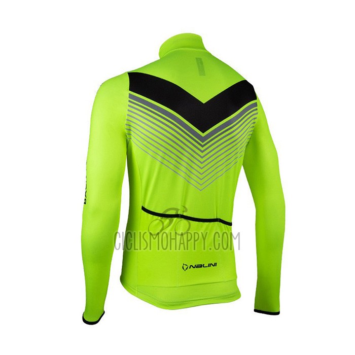 Nalini Cycling Jersey Bib Tight 2021 Men Long Sleeve Green