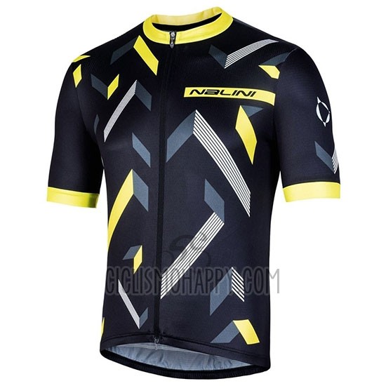 Nalini Descesa 2.0 Cycling Jersey Bib Short 2019 Men Short Sleeve Black Yellow