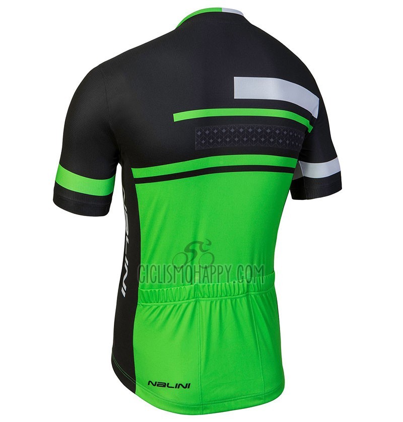 Nalini Fatica Cycling Jersey Bib Short 2018 Men Short Sleeve Green