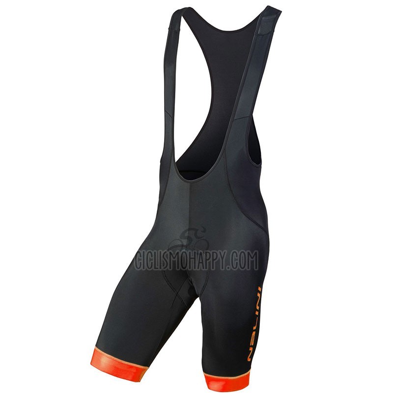 Nalini Fatica Cycling Jersey Bib Short 2018 Men Short Sleeve Orange