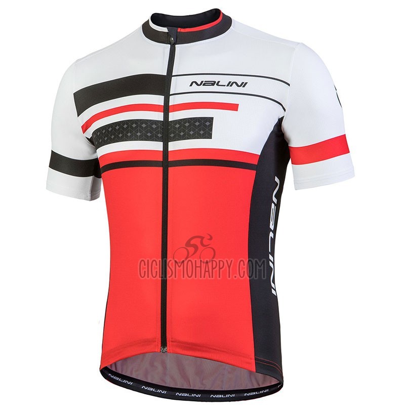 Nalini Fatica Cycling Jersey Bib Short 2018 Men Short Sleeve Red
