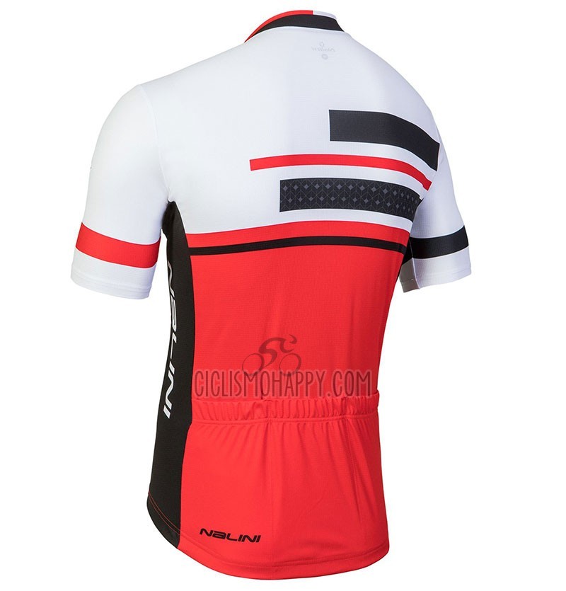 Nalini Fatica Cycling Jersey Bib Short 2018 Men Short Sleeve Red