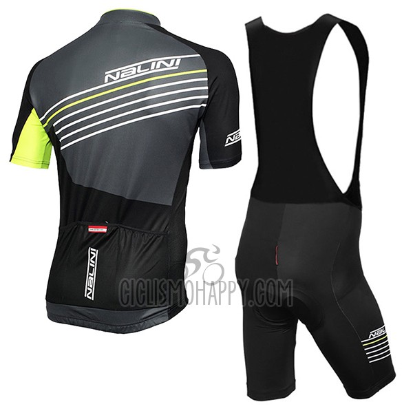 Nalini Mood Cycling Jersey Bib Short 2017 Men Short Sleeve Black