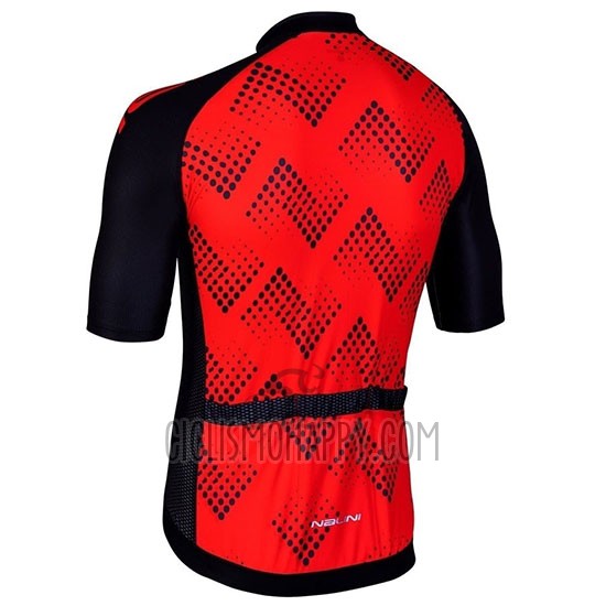 Nalini Podio 2.0 Cycling Jersey Bib Short 2019 Men Short Sleeve Black Red