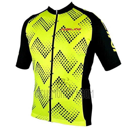 Nalini Podio 2.0 Cycling Jersey Bib Short 2019 Men Short Sleeve Black Yellow