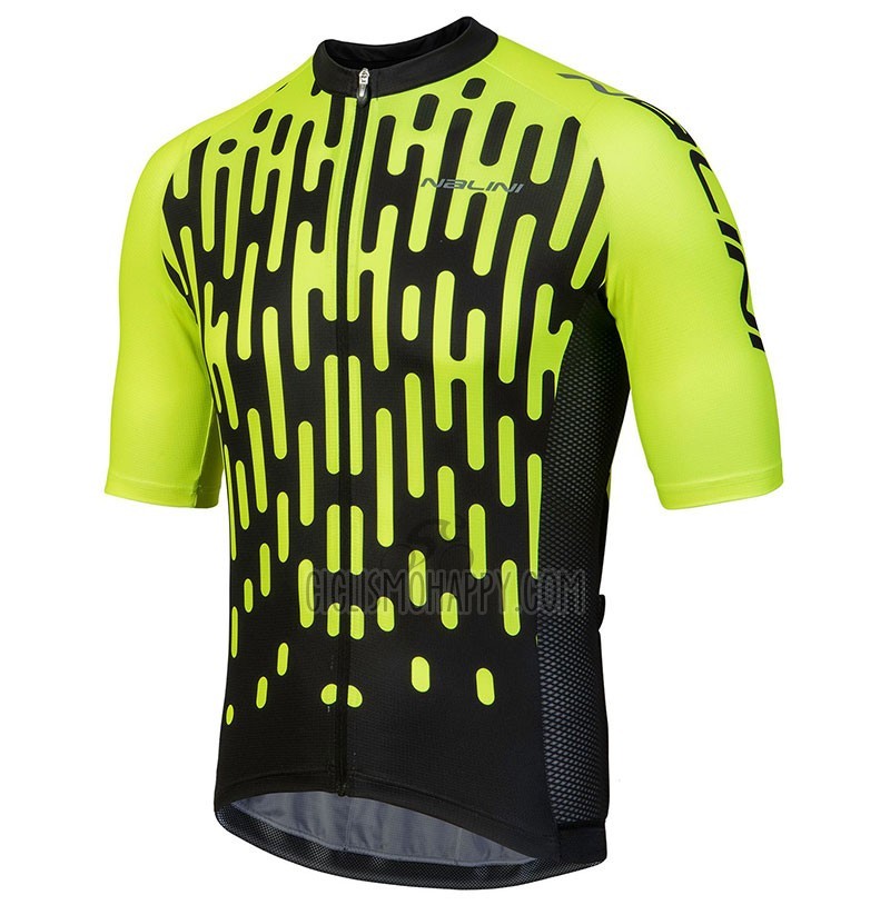 Nalini Podio Cycling Jersey Bib Short 2018 Men Short Sleeve Green