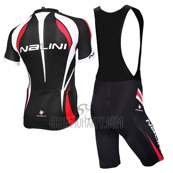 Nalini Predazzo Cycling Jersey Bib Short 2017 Men Short Sleeve Black and Red