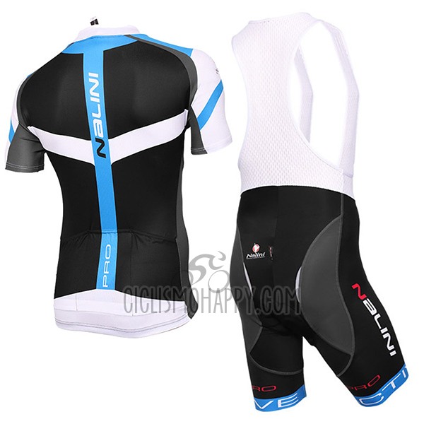 Nalini Rigel Cycling Jersey Bib Short 2017 Men Short Sleeve Black and Blue