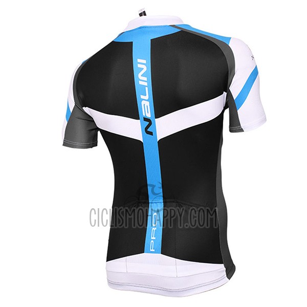 Nalini Rigel Cycling Jersey Bib Short 2017 Men Short Sleeve Black and Blue