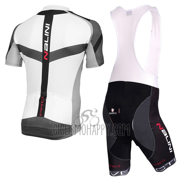 Nalini Rigel Cycling Jersey Bib Short 2017 Men Short Sleeve White