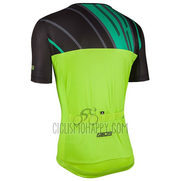 Nalini Roma Cycling Jersey Bib Short 2017 Men Short Sleeve Black and Green