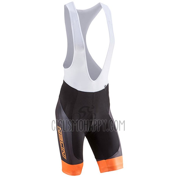 Nalini Roma Cycling Jersey Bib Short 2017 Men Short Sleeve Black and Orange