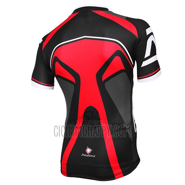 Nalini Salorno Cycling Jersey Bib Short 2017 Men Short Sleeve Black and Red