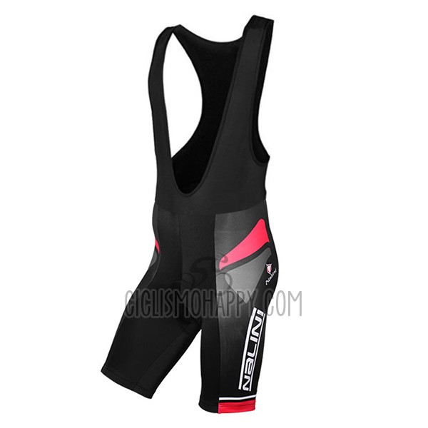 Nalini Salorno Cycling Jersey Bib Short 2017 Men Short Sleeve Black and Red