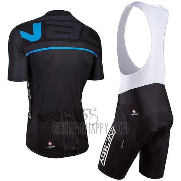 Nalini Speed Cycling Jersey Bib Short 2017 Men Short Sleeve Black and Blue