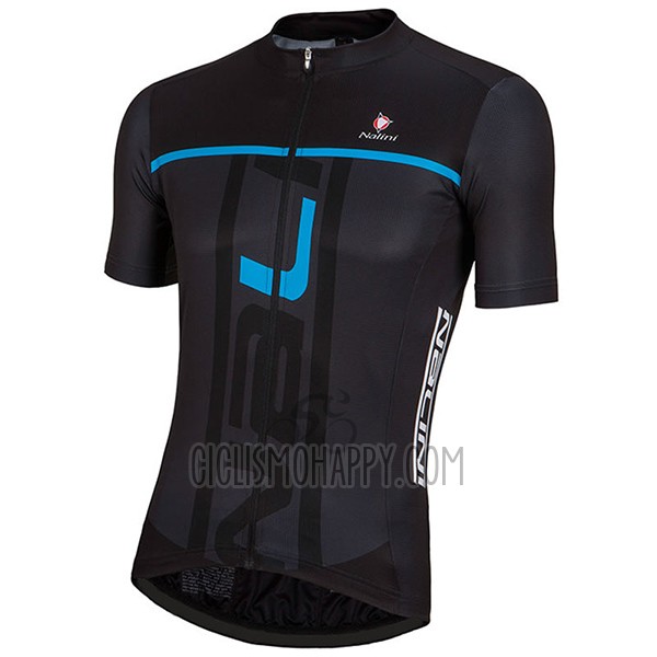Nalini Speed Cycling Jersey Bib Short 2017 Men Short Sleeve Black and Blue