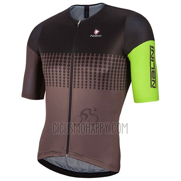 Nalini Velodromo Cycling Jersey Bib Short 2017 Men Short Sleeve Marron