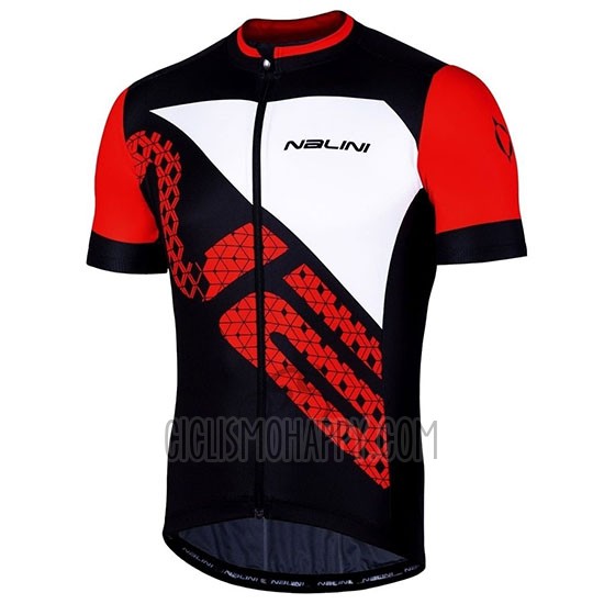 Nalini Volata 2.0 Cycling Jersey Bib Short 2019 Men Short Sleeve Black Red