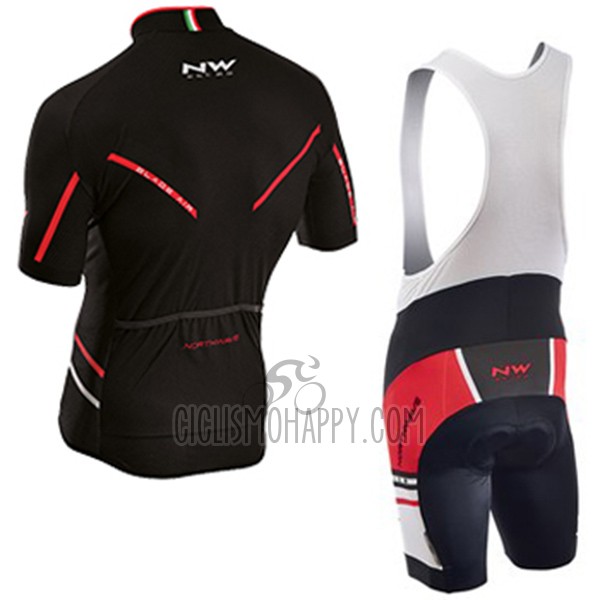 Northwave Blade Air Cycling Jersey Bib Short 2017 Men Short Sleeve Black and Red