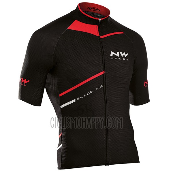 Northwave Blade Air Cycling Jersey Bib Short 2017 Men Short Sleeve Black and Red