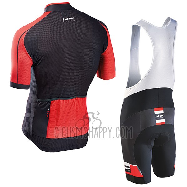 Northwave Blade Cycling Jersey Bib Short 2017 Men Short Sleeve Black and Red