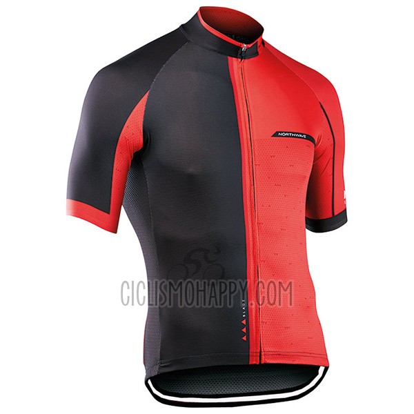 Northwave Blade Cycling Jersey Bib Short 2017 Men Short Sleeve Black and Red