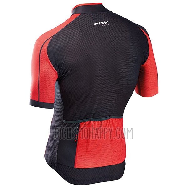 Northwave Blade Cycling Jersey Bib Short 2017 Men Short Sleeve Black and Red
