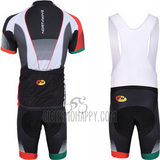 Northwave Cycling Jersey Bib Short 2013 Men Short Sleeve Black and White