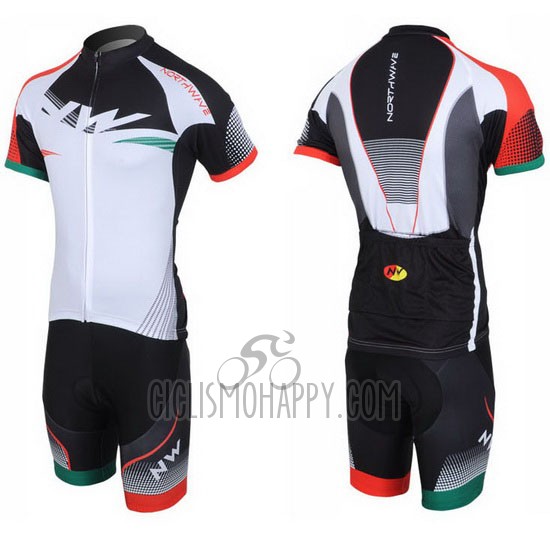 Northwave Cycling Jersey Bib Short 2013 Men Short Sleeve Black and White