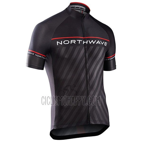Northwave Cycling Jersey Bib Short 2017 Men Short Sleeve Black