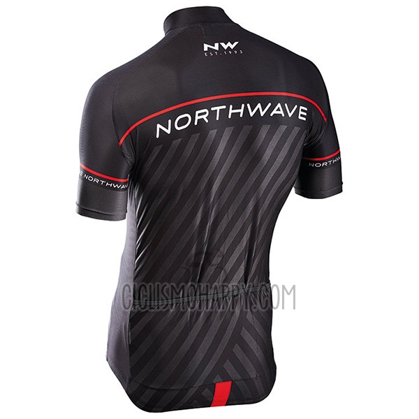 Northwave Cycling Jersey Bib Short 2017 Men Short Sleeve Black