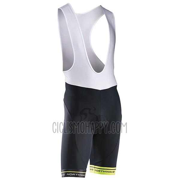 Northwave Cycling Jersey Bib Short 2017 Men Short Sleeve Black and Green