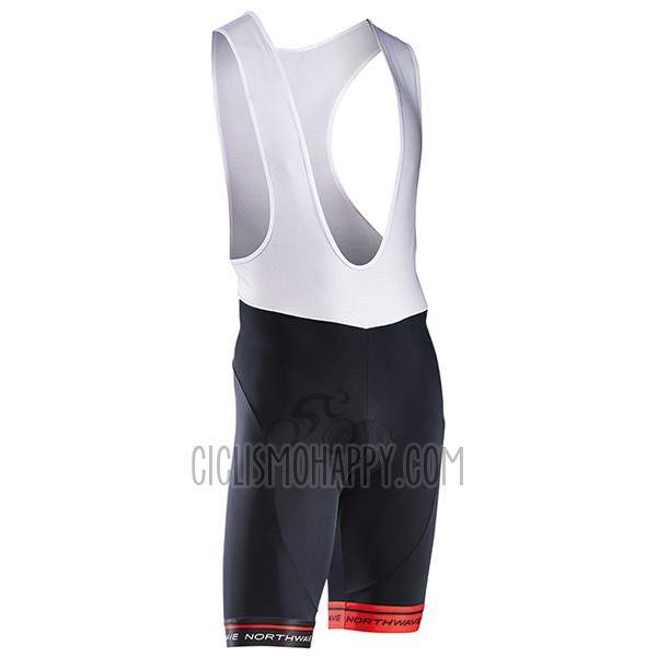 Northwave Cycling Jersey Bib Short 2017 Men Short Sleeve Red and White