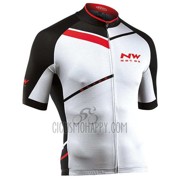Northwave Cycling Jersey Bib Short 2017 Men Short Sleeve White