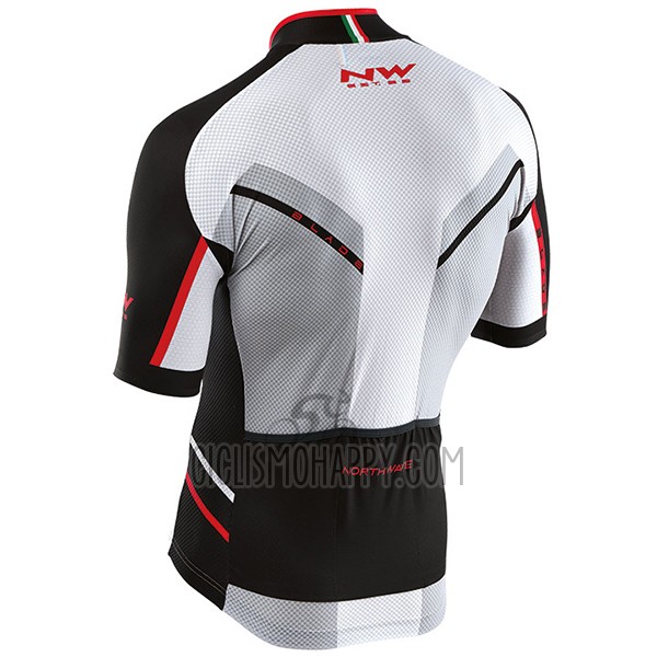 Northwave Cycling Jersey Bib Short 2017 Men Short Sleeve White