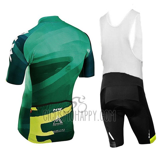 Northwave Cycling Jersey Bib Short 2018 Men Short Sleeve Blade Green