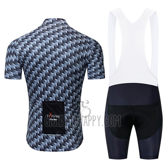 Northwave Cycling Jersey Bib Short 2019 Men Short Sleeve Gray Orange